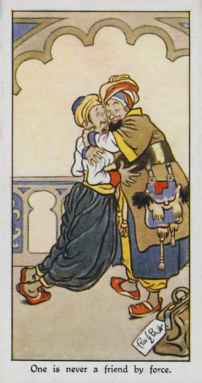 One Is Never a Friend by Force by René Bull